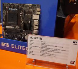Системная плата ECS A78F2-TI выполнена в типоразмере thin mini-ITX