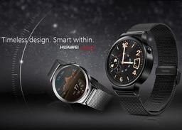 Круглый дисплей AMOLED умных часов Huawei Watch на платформе Android Wear защищен сапфировым кристаллом