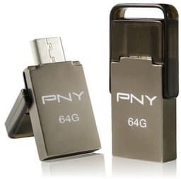 Флэшка PNY Duo-Link OU5 оснащена разъемом micro-USB