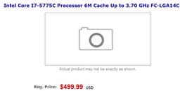 CPU Intel Core i7-5775C (Broadwell) оценен в $500