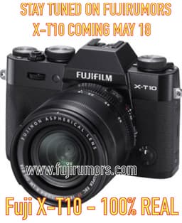 Появилось изображение фотокамеры Fujifilm X-T10