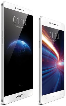 Смартфоны Oppo R7 и R7 Plus позируют на официальных фото