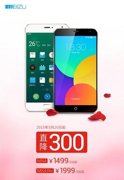Meizu снижает стоимость смартфонов MX4 и MX4 Pro