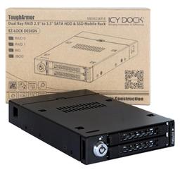 Используя Icy Dock ToughArmor MB992SKR-B, в отсеке типоразмера 3,5 дюйма можно разместить два накопителя с поддержкой горячей замены