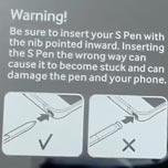 Упаковку Samsung Galaxy Note5 дополнили предупреждением, что не стоит вставлять перо S-Pen в слот обратной стороной