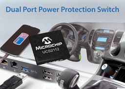 Нагрузочная способность программируемого контроллера питания для портов USB Microchip UCS2112 достигает 3 А