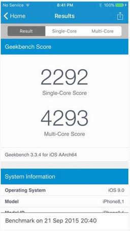 Однокристальная платформа Apple A9 ставит рекорды производительности