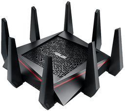 Роутер Asus RT-AC5300 поддерживает одновременную работу с несколькими беспроводными клиентами