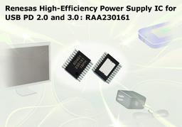 Renesas выпускает первую микросхему питания с поддержкой USB Power Delivery 2.0 и 3.0