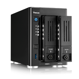 Домашнее сетевое хранилище Thecus N2810Plus получило четырехъядерный ЦП и удвоенный объем ОЗУ