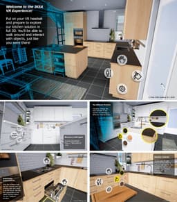 ПО IKEA VR Experience предлагает посетить виртуальную кухню с возможностью «на лету» изменять параметры деталей интерьера