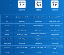 Однокристальные системы Allwinner R16, R40 и R58 предназначены для бюджетных устройств