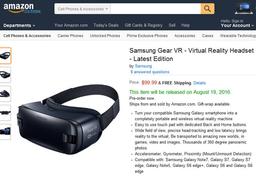 Начат прием заказов на гарнитуру виртуальной реальности Samsung Gear VR (2016)