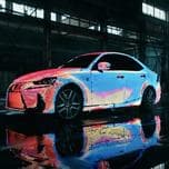 Автомобиль Lexus IS облачили в костюм из 41999 программируемых светодиодов