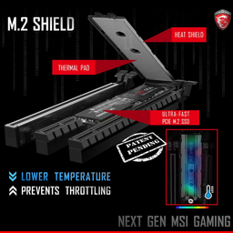 Специальный элемент M.2 Shield защитит и охладит твердотельные накопители на новых системных платах MSI