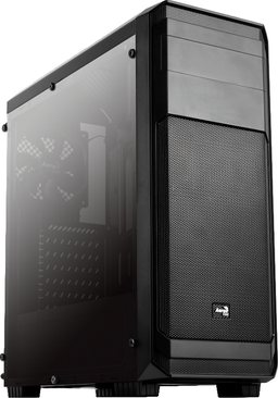 Корпус Aerocool Aero-300 объединяет в одном отсеке блок питания и накопители