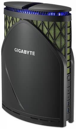 В компактном игровом ПК Gigabyte Brix Gaming GT компоненты размещены вертикально