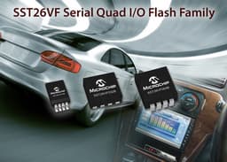 У Microchip готовы первые автомобильные микросхемы флэш-памяти NOR SQI, работающие при пониженном напряжении питания и высокой температуре