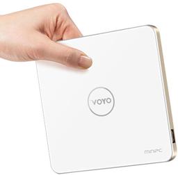 Мини-ПК Voyo V3 получил корпус из стекла и металла, ЦП Atom x7-Z8700 и флэш-память объемом 128 ГБ