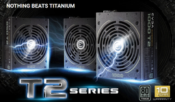 Линейка блоков питания EVGA SuperNova T2 пополнилась моделями мощностью от 750 до 1000 Вт