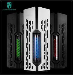 DeepCool Genome — компьютерный корпус со встроенной системой жидкостного охлаждения, украшенный стилизованной спиралью ДНК