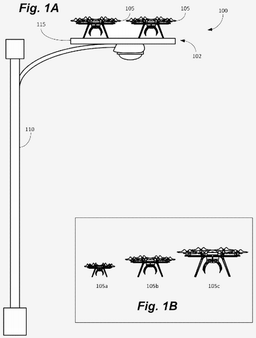 Amazon хочет использовать фонарные столбы и прочие вертикальные конструкции в качестве мест для размещения парковок для своих дронов