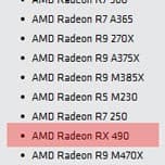 Упоминание о 3D-карте AMD Radeon RX490 обнаружено на сайте AMD 