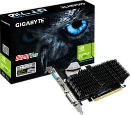 3D-карты Gigabyte GeForce GT 710 оснащены пассивным охлаждением