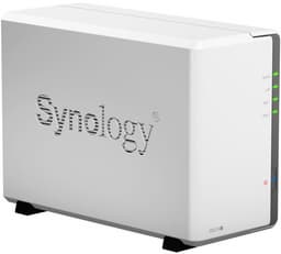 Хранилище с сетевым подключением Synology DiskStation DS216j вмещает два накопителя типоразмера 3,5 или 2,5 дюйма