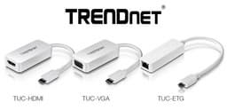 TrendNet представила три адаптера для разъёма USB-C