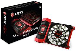 MSI выпускает наборы из мостиков SLI и прикрепляемых к ним вентиляторов