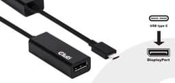 Активный переходник Club 3D USB 3.1 Type-C to DisplayPort 1.2 поддерживает разрешения до 4К UHD
