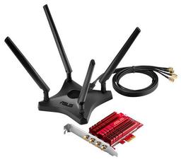 Беспроводной адаптер Asus PCE-AC88 может обеспечить суммарную скорость передачи данных свыше 3000 Мбит/с