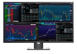 На экран монитора Dell P4317Q можно выводить изображение с четырех источников одновременно