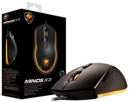 В игровой мыши Cougar Minos X3 используется оптический датчик PixArt PMW3310DH