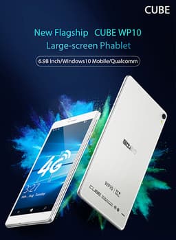 Cube WP10 стирает грани: Windows 10 Mobile, поддержка голосовых звонков и 7-дюймовый экран