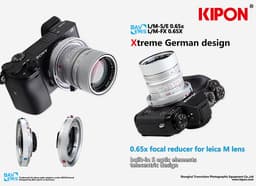 Новые переходники Kipon Baveyes позволяют устанавливать объективы Leica M на камеры Sony E и Fujifilm X