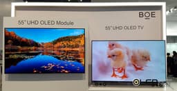 BOE и CSOT показали панели OLED, включая 55-дюймовую панель UHD