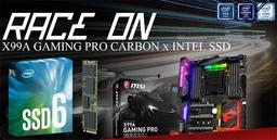 MSI комплектует системные платы X99A Gaming Pro Carbon твердотельными накопителями Intel 600p объемом 256 ГБ