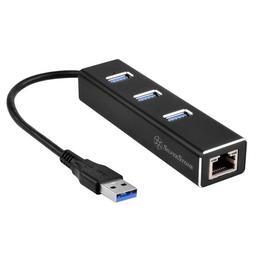 Концентратор USB SilverStone SST-EP04 совмещен с адаптером Gigabit Ethernet