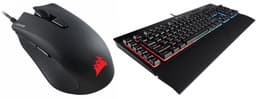 Мышь Corsair Harpoon RGB и клавиатура Corsair K55 RGB адресованы любителям игр
