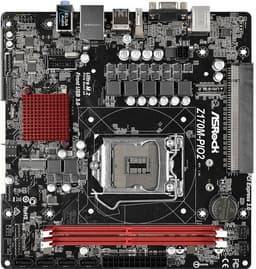 Системная плата ASRock Z170M-PIO2 размерами и конфигурацией не похожа на большинство остальных плат на рынке