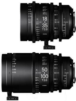 Названы цены и дата начала продаж объективов Sigma Cine High Speed Zoom 18-35mm T2 и 50-100mm T2