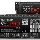 Представлены твердотельные накопители Samsung 960 Pro и 960 Evo