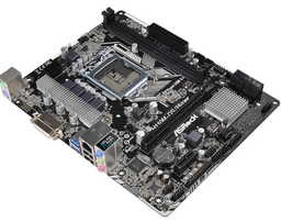 Системная плата ASRock H110M-DS/Hyper получила лишь четыре порта USB на задней панели