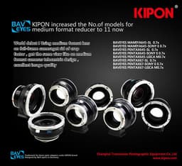 Kipon выпускает переходники для установки среднеформатных объективов Pentax и Mamiya на камеры Sony и Leica