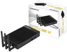 Мини-ПК Gigabyte Brix GB-EACE-3450 имеет габариты 105 х 165 х 27 мм, десяток портов и довольствуется пассивным охлаждением