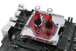 Водоблок EK Water Blocks EK-FB Asus M9A Monoblock охлаждает процессор и регуляторы напряжения платы Asus ROG Maximus IX Apex