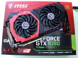 Серия изображений дает представление о внешнем виде 3D-карты MSI GeForce GTX 1080 Gaming X Plus