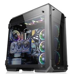 Конструкция компьютерного корпуса Thermaltake View 71 Tempered Glass Edition включает четыре панели из закаленного стекла